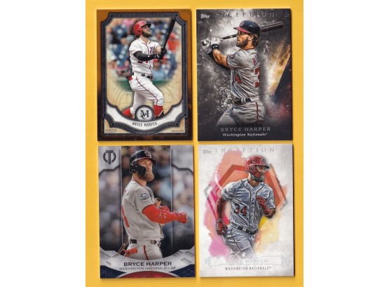 4 Bryce Harper Baseball Cards