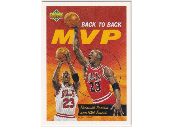1992 Upper Deck Michael Jordan Back To Back Mvp