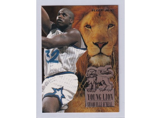 1995 Fleer Shaquille O'neal Young Lion