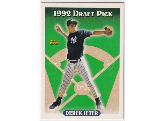1993 Topps Derek Jeter 1992 Draft Pick Rookie Card