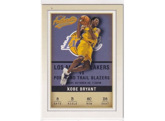 2001 Fleer Authentic Kobe Bryant
