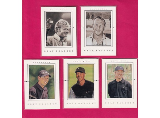 5 2001 Upper Deck Golf Gallery Cards