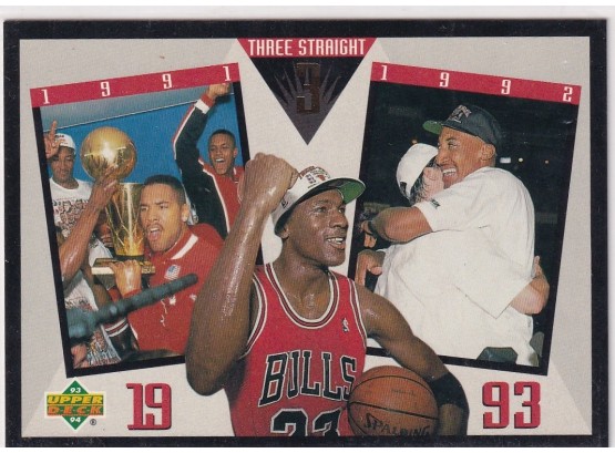 1993 Upper Deck Michael Jordan Three Straight