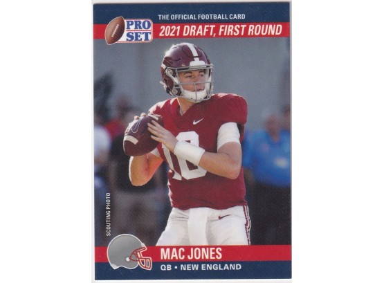 2021 Leaf Pro Set Mac Jones 2021 Draft Rookie