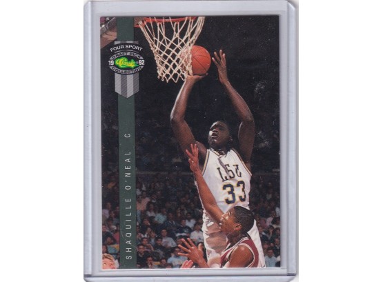 1992 Classic Four Sport Shaquille O'neal Rookie Card