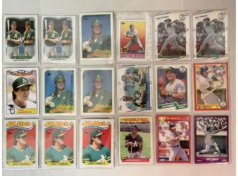 Various A's Baseball Cards