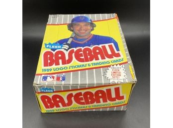 1989 Fleer Baseball Wax Box Unopened