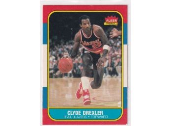 1986 Fleer Clyde Drexler