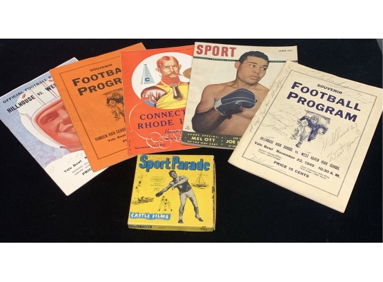 Vintage Sports Paper Lot