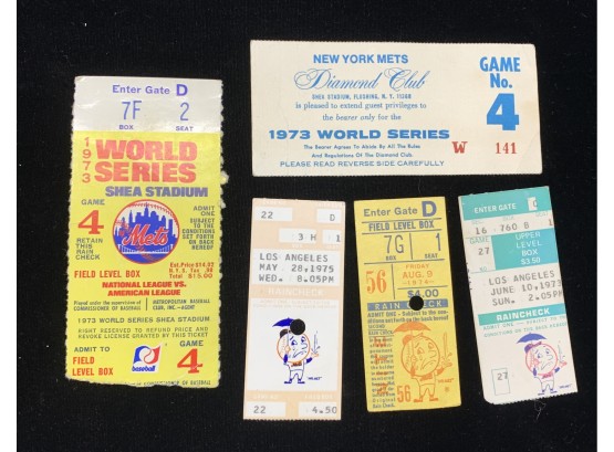 New York Mets Baseball Tickets Lot