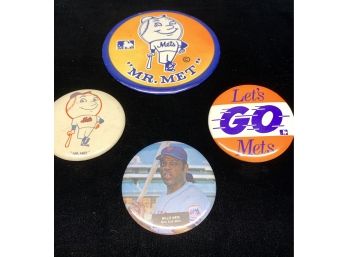 Estate Fresh Lot Of Vintage New York Mets Pins