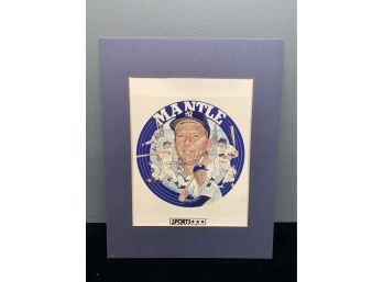 Mickey Mantle Signed Picture