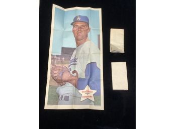 Lot Of (3) 1968 Topps Posters Don Drysdale
