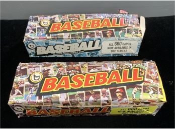 Lot Of (2) Estate Fresh 1974 Topps Baseball EMPTY Boxes