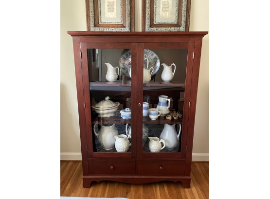 Beautiful Glass Front China Cabinet - Tom Seely