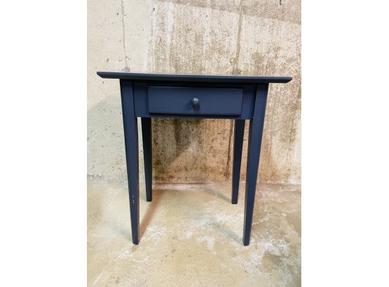 Pair Of Crate And Barrel Navy Blue Nightstands