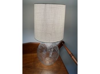 Contemporary Table Lamp - Etched