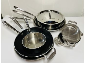 Large Lot Of All Clad Pans