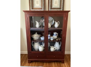 Beautiful Glass Front China Cabinet - Tom Seely