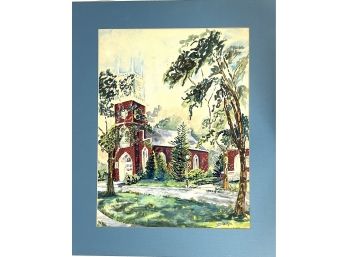 Antique Watercolor - Signed - Unframed