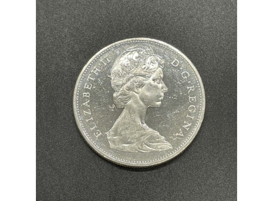 1965 Canadian Voyageurs Silver Dollar