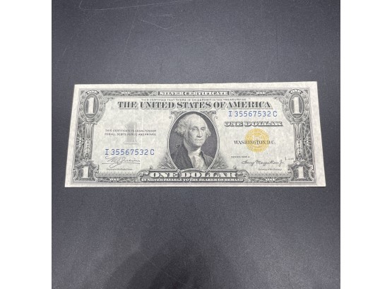 1935A North Africa Silver Certificate Yellow Seal