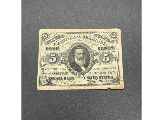 3rd Issue Fractional Five Cents