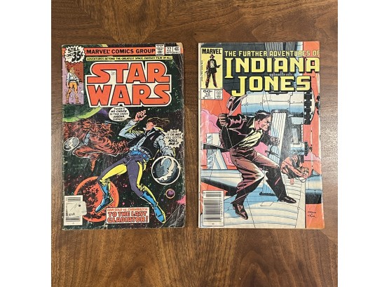 2 Marvel Lucas Films Comic Books Starwars & Indiana Jones