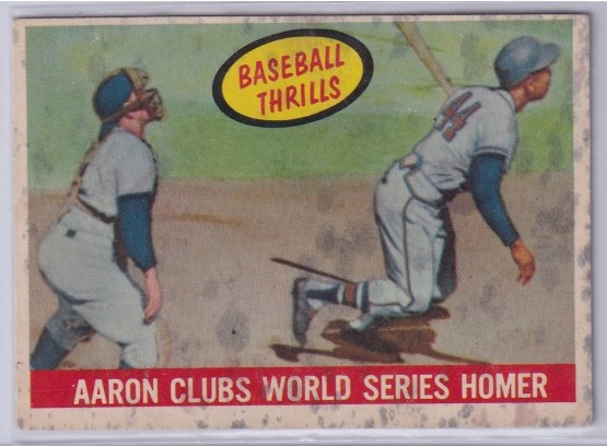1959 Aaron Clubs World Series Homer