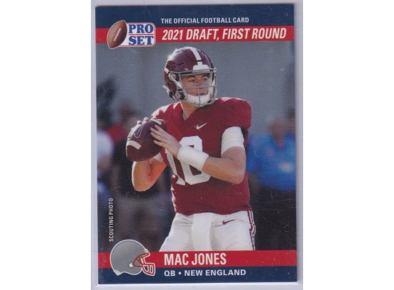 2021 Leaf Pro Set Mac Jones Rookie Card 2021 Draft
