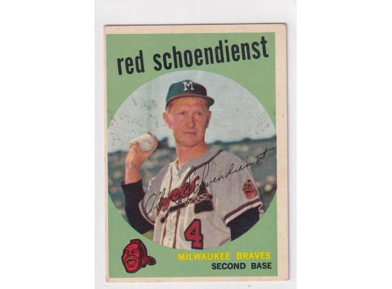 1959 Topps Red Schoendienst