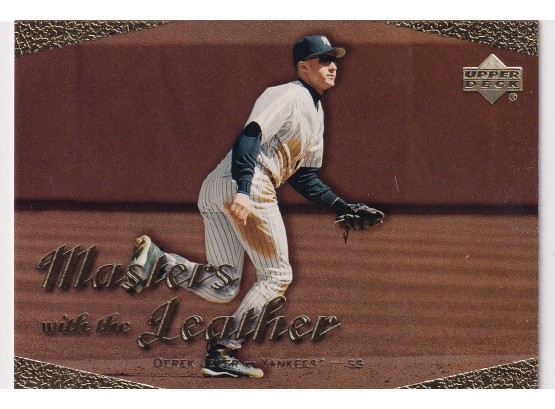 2003 Upper Deck Derek Jeter Masters With The Leather