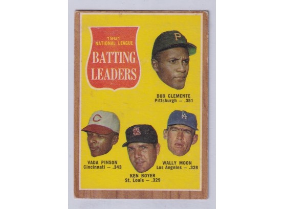 1962 Topps 1961 Batting Leaders