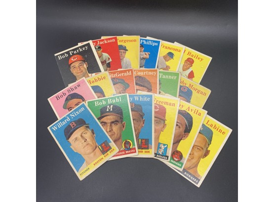 18 1958 Topps Baseball Cards
