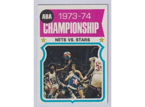 1974 Topps 1973-74 Championship Nets Vs Stars