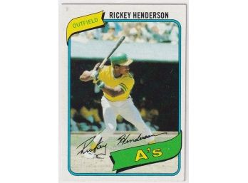 1980 Topps Rickey Henderson