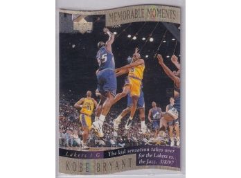 1998 Upper Deck Kobe Bryant Memorable Moments