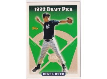 1993 Topps Derek Jeter Rookie Card 1992 Draft Pick