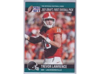 2021 Leaf Pro Set Trevor Lawrence Rookie Draft Card