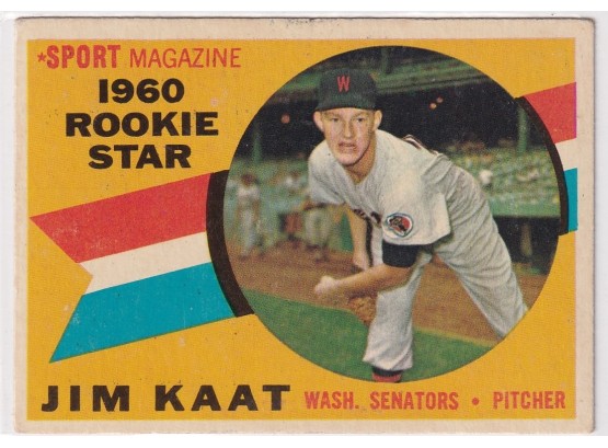 1960 Topps Jim Kaat Rookie Star