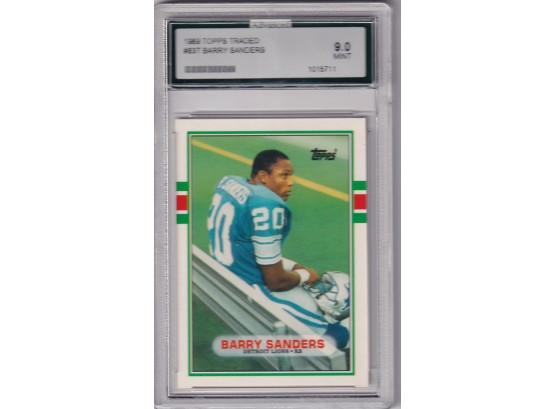 1989 Topps Barry Sanders AGS 9.0 Mint