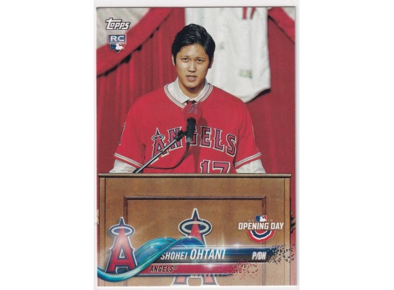 2018 Topps Shohei Ohtani Opening Day Rookie Card
