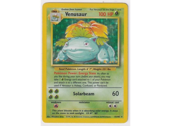 1999 Pokemon Venusaur Holo