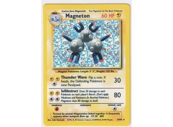 1999 Pokemon Magneton Holo Card