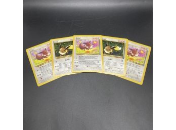 5 Eevee Pokemon Cards
