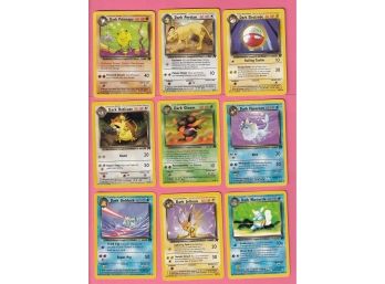 9 2000 Dark Pokemon Cards