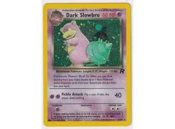 2000 Pokemon Rocket Dark Slowbro Holo Card