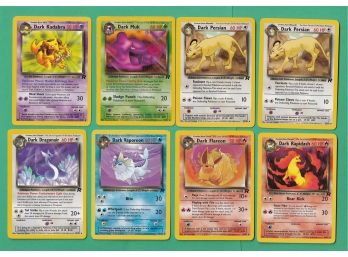 8 2000 Dark Pokemon Cards