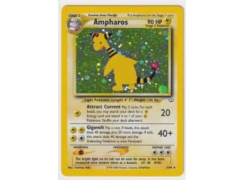 2000 Pokemon Ampharos Holo Card