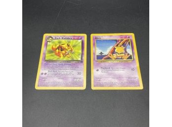2 Pokemon Cards  Abra & Dark Kadabra